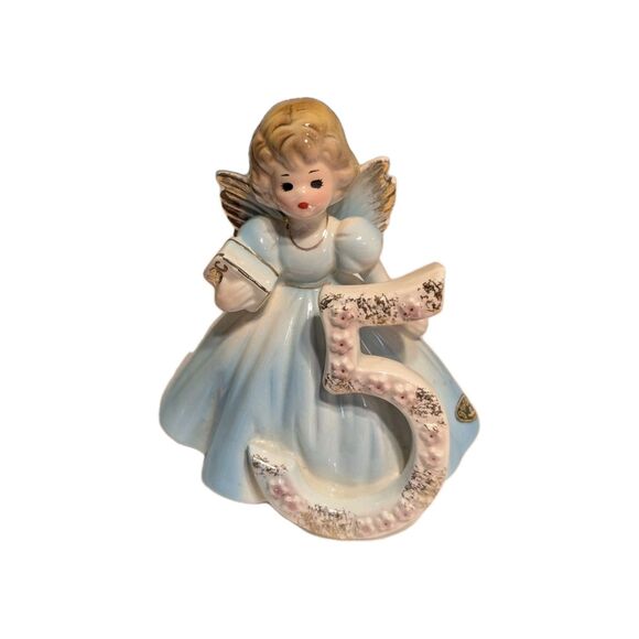 Josef Originals Birthday Blue Angel Growing Up Girls Age 5 ABC Book Start School - Picture 10 of 10